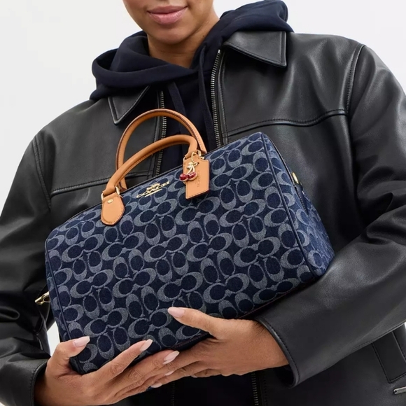 Coach Handbags - Coach Rowan Large Satchel Bag In Signature Canvas